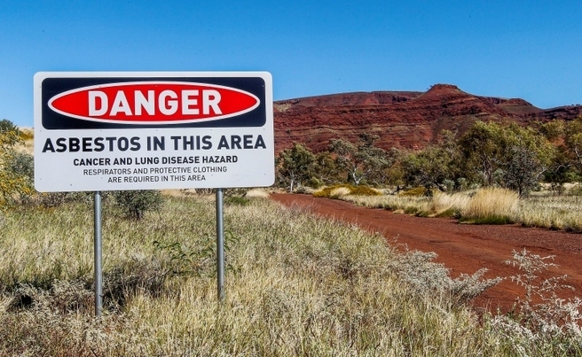 Wittenoom Asbestos Warning Sign