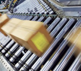 Cardboard boxes at a supplier