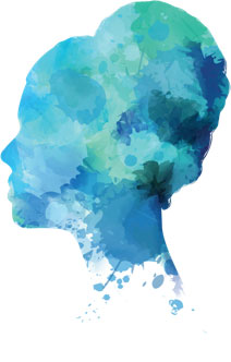 Mesothelioma Woman Paint Splatter