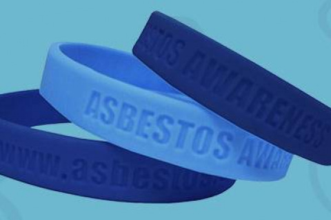 Asbestos awareness wristbands