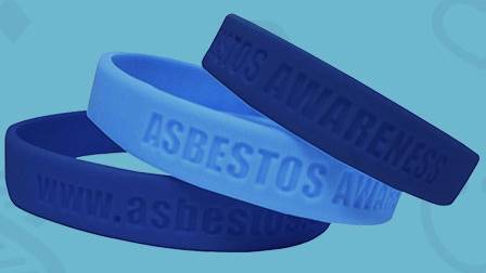 Asbestos awareness wristbands