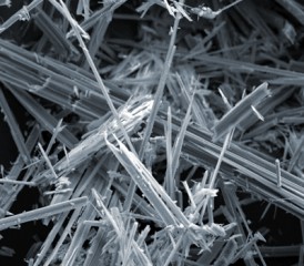 Asbestos fibers