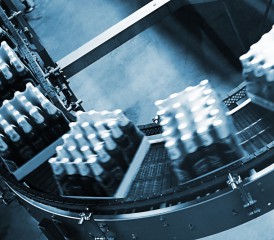 Bottles at a supplier factory Bottles at a supplier factory