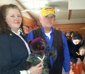 VFW State Commander Renee Simpson with her father Dennis Lockington VFW State Commander Renee Simpson with her father Dennis Lockington