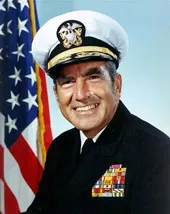 Photograph of U.S. Navy Admiral Elmo Zumwalt, who died of mesothelioma