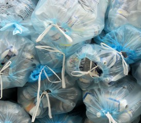 Garbage bags filled with trash Garbage bags filled with trash