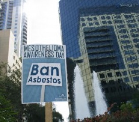 Mesothelioma Awareness Day Ban Asbestos Sign Mesothelioma Awareness Day Ban Asbestos Sign