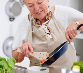 Lady Making a Meal Lady Making a Meal