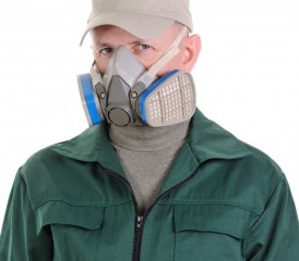 Respirator Mask to prevent inhaling asbestos fibers Respirator Mask to prevent inhaling asbestos fibers