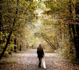 Walking Alone in Forest Walking Alone in Forest