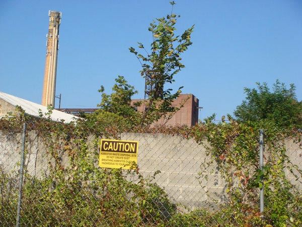 Abandoned factory building in Ambler, Pennsylvania.