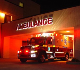 Ambulance Leaving Hospital Ambulance Leaving Hospital
