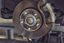 Brake and disc of a car