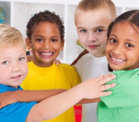 Group of smiling children Group of smiling children