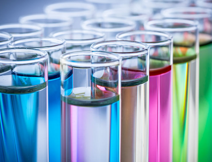 test tubes with colored liquid test tubes with colored liquid