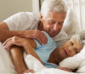 Older Couple Discussing Sex Older Couple Discussing Sex