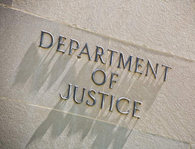 Department of Justice building in Washington, D.C. Department of Justice building in Washington, D.C.