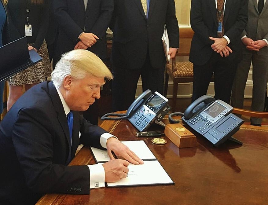 Donald Trump signs Choice Program bill Donald Trump signs Choice Program bill