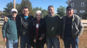 emily-ward-brothers-full Emily ward with brothers Robert, Brian, Paul and John.