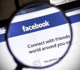 Magnifying Glass on Facebook website