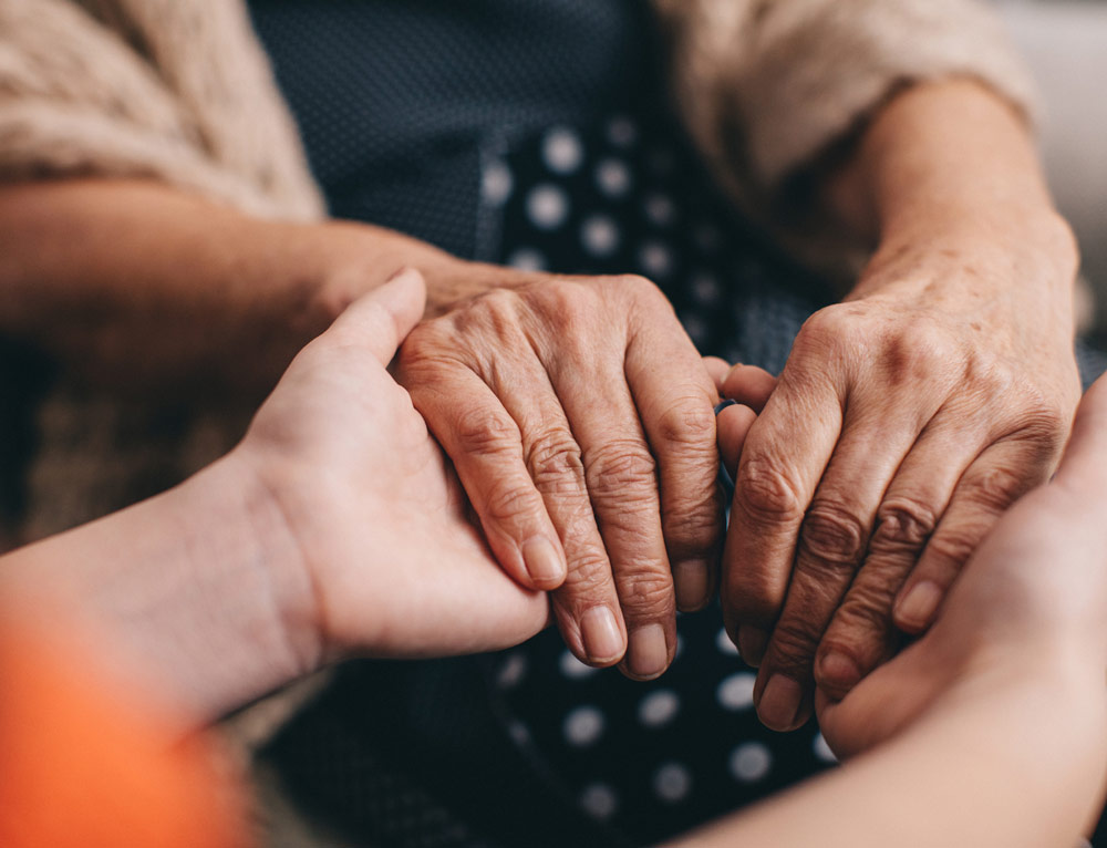 Family members holding hands Family members holding hands
