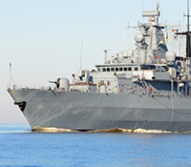 U.S. Navy ship on the ocean U.S. Navy ship on the ocean