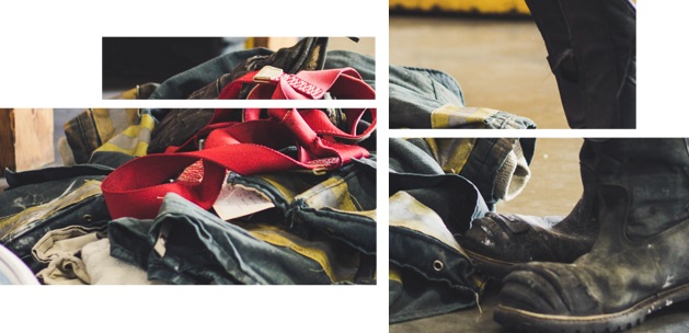 Firefighter boots and gear