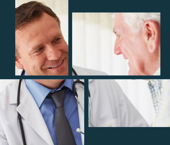 Doctor speaking with an older patient