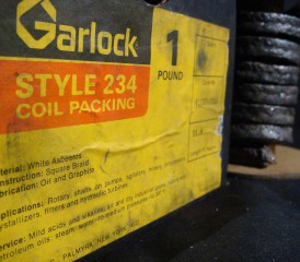 Garlock brand asbestos coils Garlock brand asbestos coils