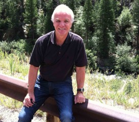 Mesothelioma Victim Gary M. in front of a forest Mesothelioma Victim Gary M. in front of a forest