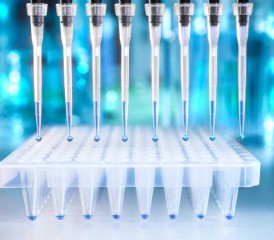 Vials in a lab Vials in a lab