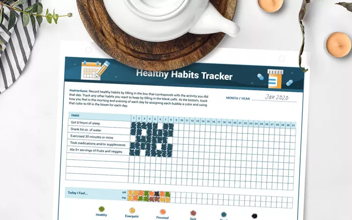 Image of the healthy habit tracker