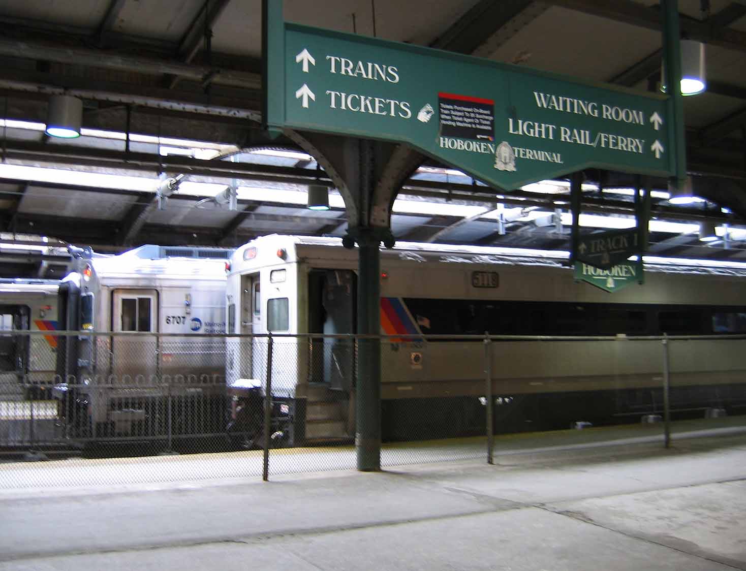 Hoboken terminal in New Jersey Hoboken terminal in New Jersey