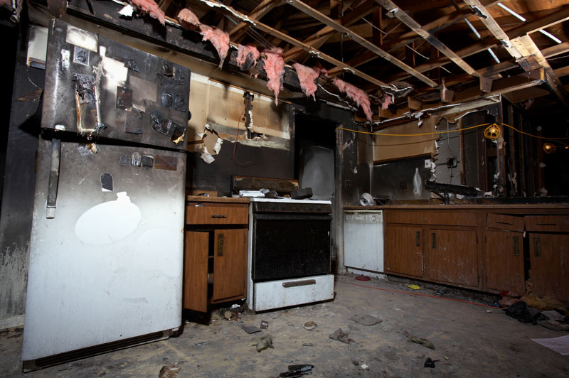 House fire interior House fire interior