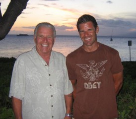 John Johnson with son Michael Johnson