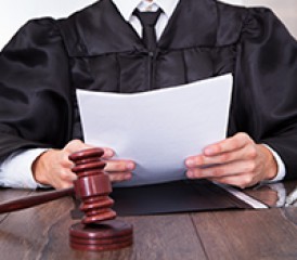 Judge with a gavel Judge with a gavel