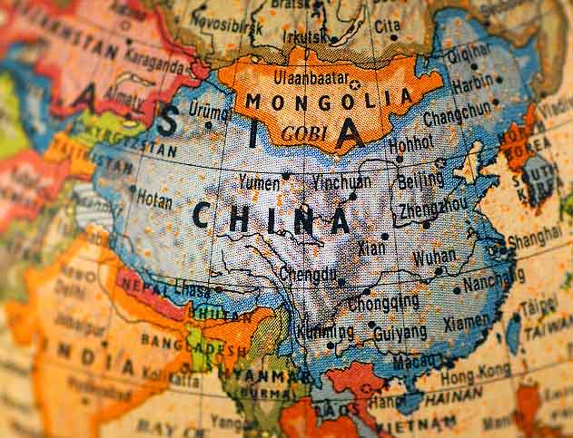 Map of China Map of China