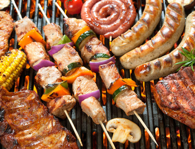 Grill with meat, chicken and other protein Grill with meat, chicken and other protein