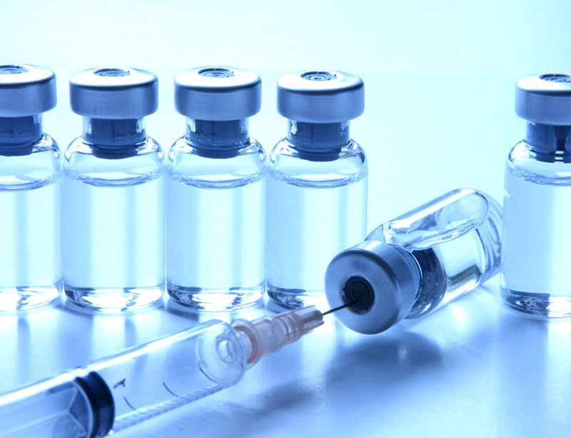 Medical vials and syringe Medical vials and syringe