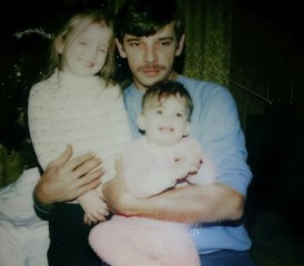 Melanie Ball with her father Melanie Ball with her father