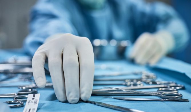Surgeon in operating room