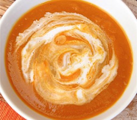 Bowl of pureed soup Bowl of pureed soup