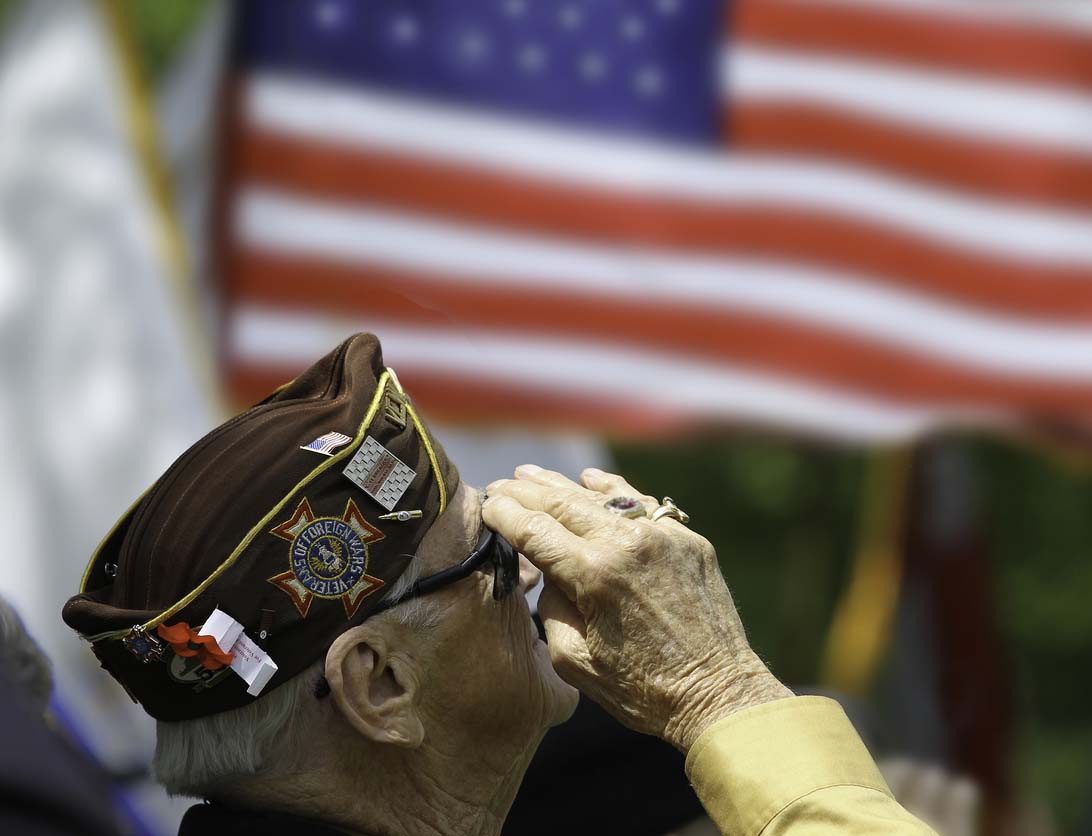 Veteran Salutes the US Flag Veteran Salutes the US Flag