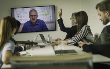 Lawyers virtually meeting with client Lawyers virtually meeting with client