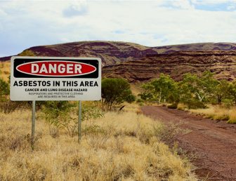 Wittenoom asbestos sign